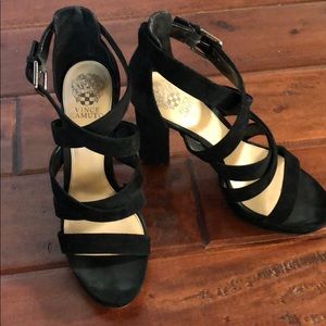 Vince Camuto suede straps heels